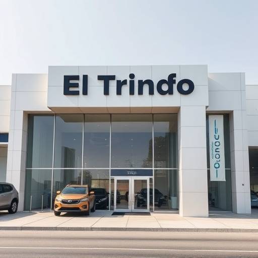 Fachada de la concesionaria Automotriz El Triunfo en Guadalajara